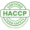 HACCP certified food safety process for nutraceutical dietary supplement and wellness manufacturing