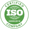 ISO 22000 2018 food safety management certification for nutraceutical manufacturing in India