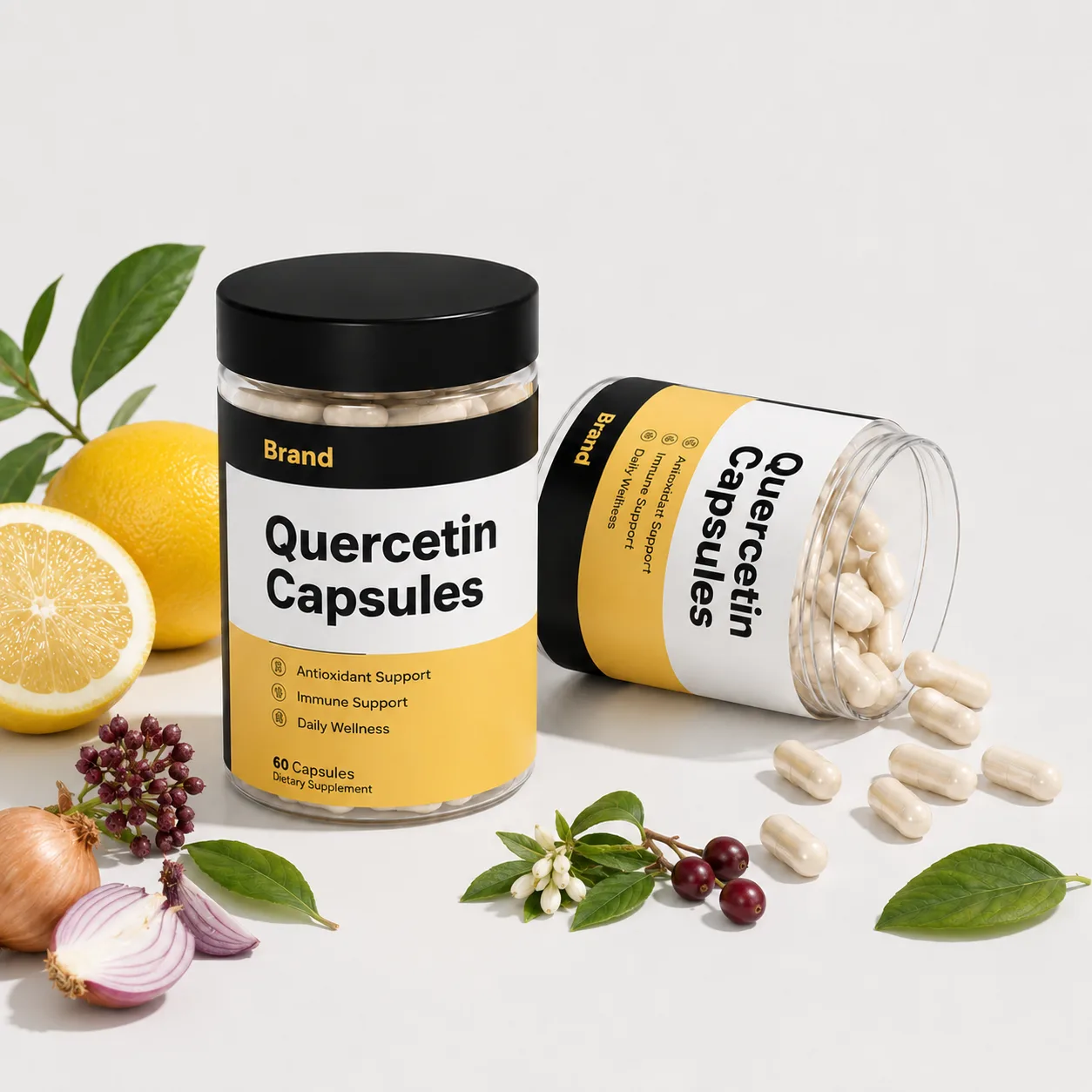 Quercetin supplier and manufacturer from India for custom formulation private label products and worldwide B2B supply
