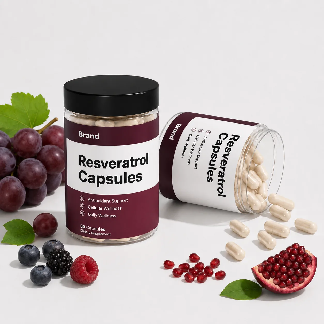 Resveratrol Tablet Capsules manufacturer and exporter in India for private label brands custom formulation bulk orders and global B2B buyers