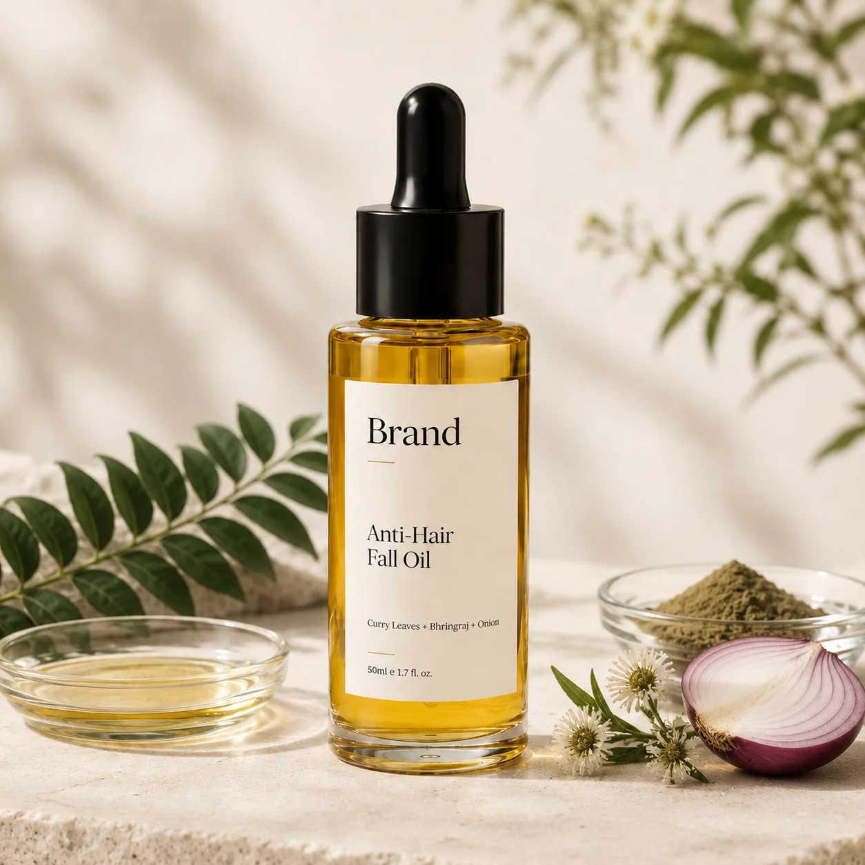 Anti-Hair Fall Oil manufacturer and exporter in India for private label brands custom formulation bulk orders export quality products and global B2B buyers