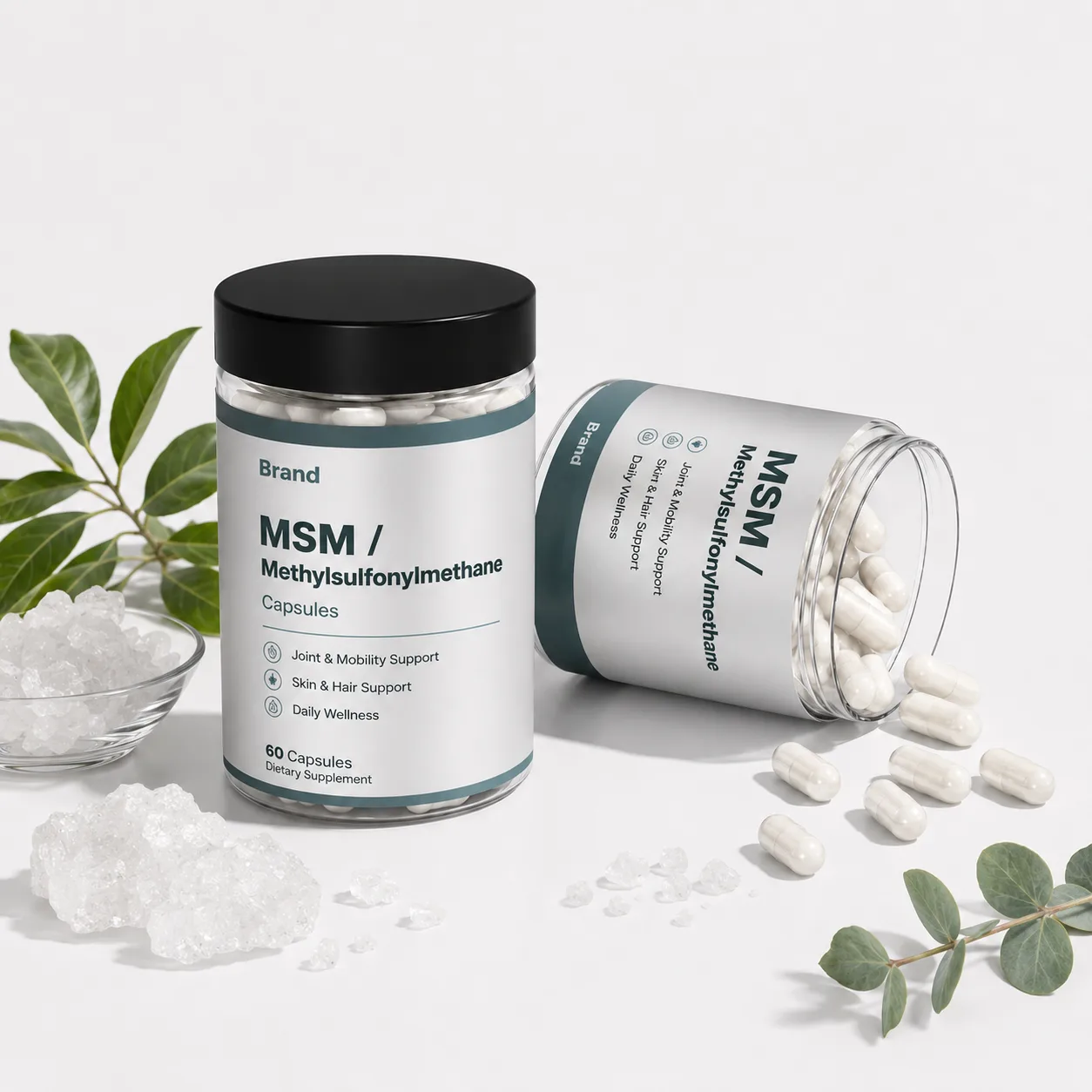 MSM Tablet Capsules manufacturer in India for third-party manufacturing private label packaging and B2B supply