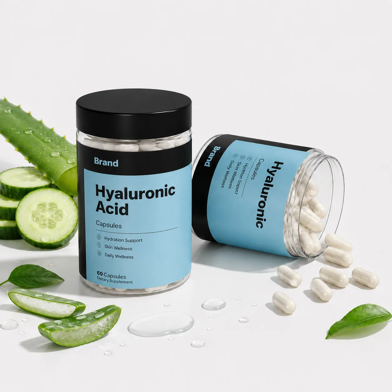 Hyaluronic Acid Tablet Capsules manufacturer and exporter in India for private label brands custom formulation bulk orders and global B2B buyers