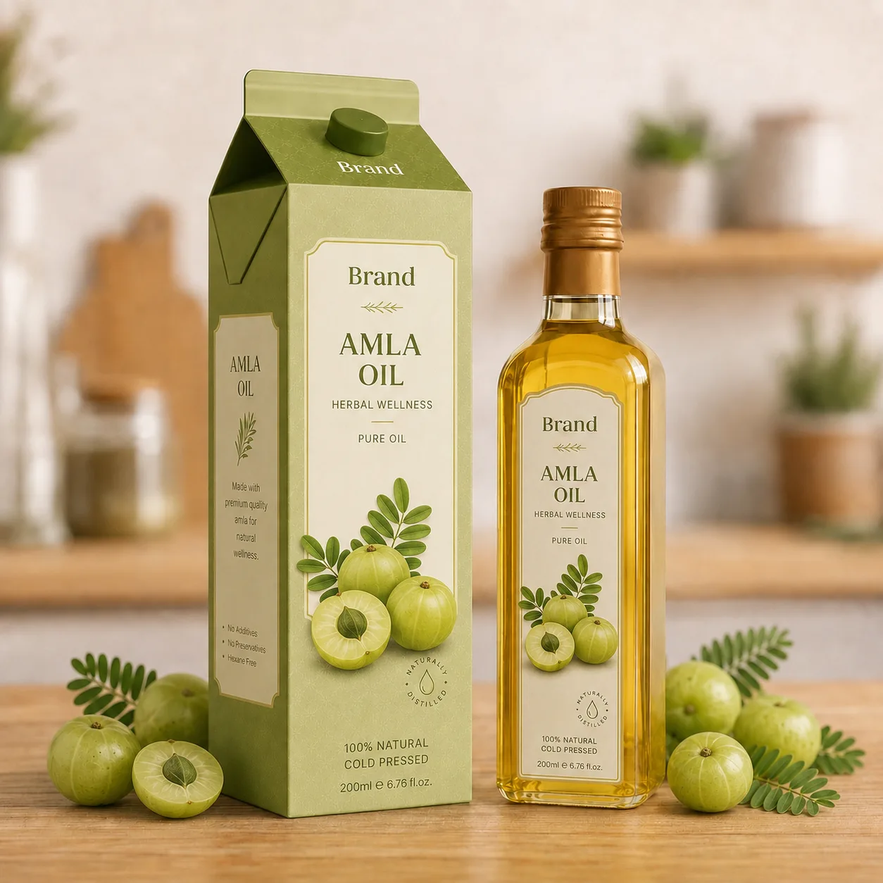 Amla Oil manufacturing in India for herbal wellness, ayurvedic and natural product brands custom formulation bulk production and export buyers