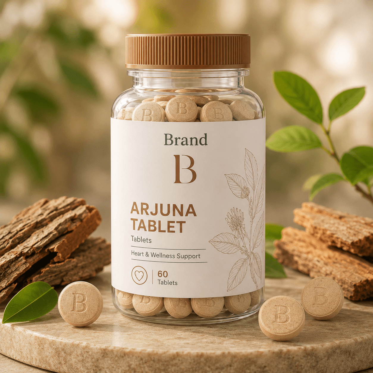 Arjuna manufacturer in India for herbal wellness private label supplement manufacturing