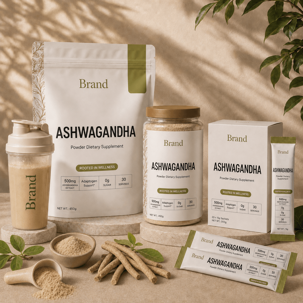 Ashwagandha Export-quality manufacturer in India for private label herbal wellness brands distributors and importers