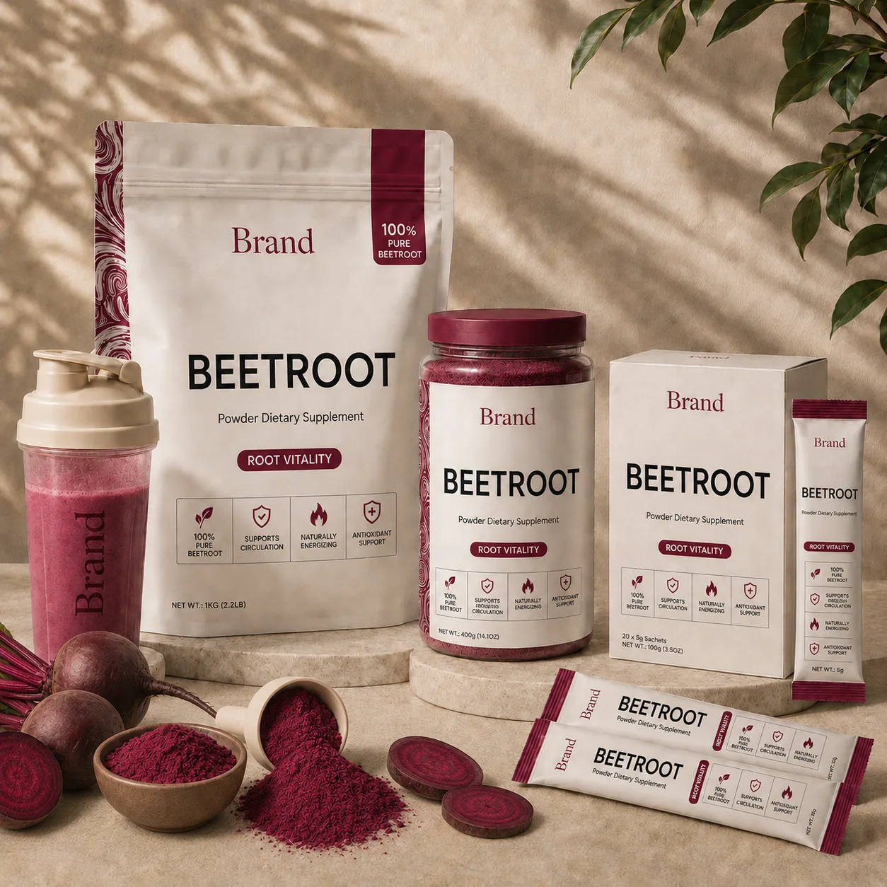 Beetroot manufacturing in India for herbal wellness, ayurvedic and natural product brands with private label packaging bulk supply and export support