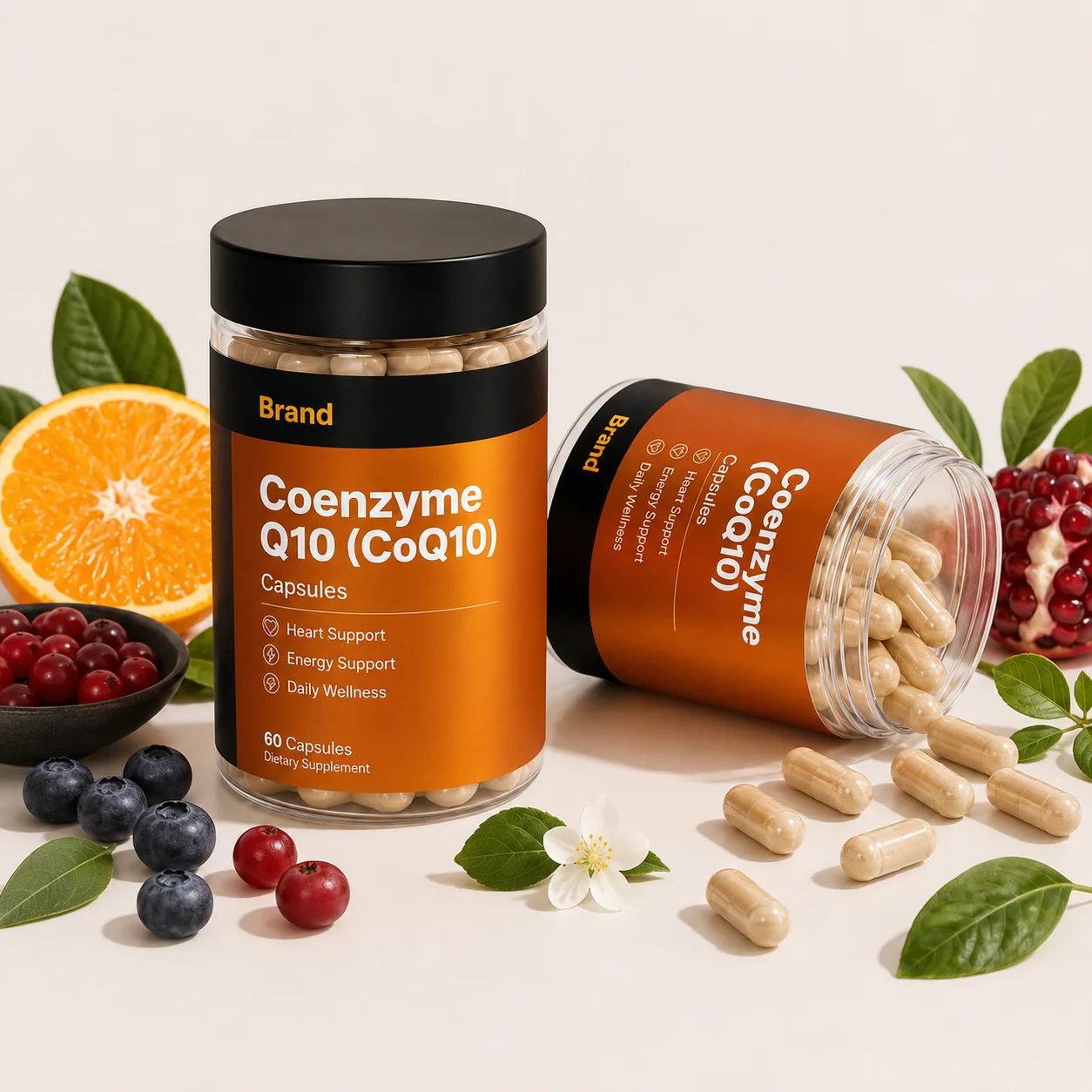 Coenzyme Q10 (CoQ10) manufacturer in India for private label sachet supplement brands distributors and Expoter