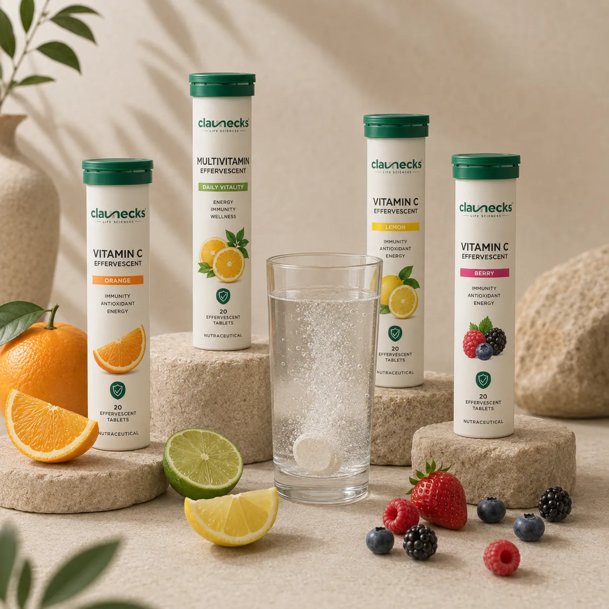 Effervescent tablet manufacturer in India for private label nutraceutical wellness supplement brands and global export