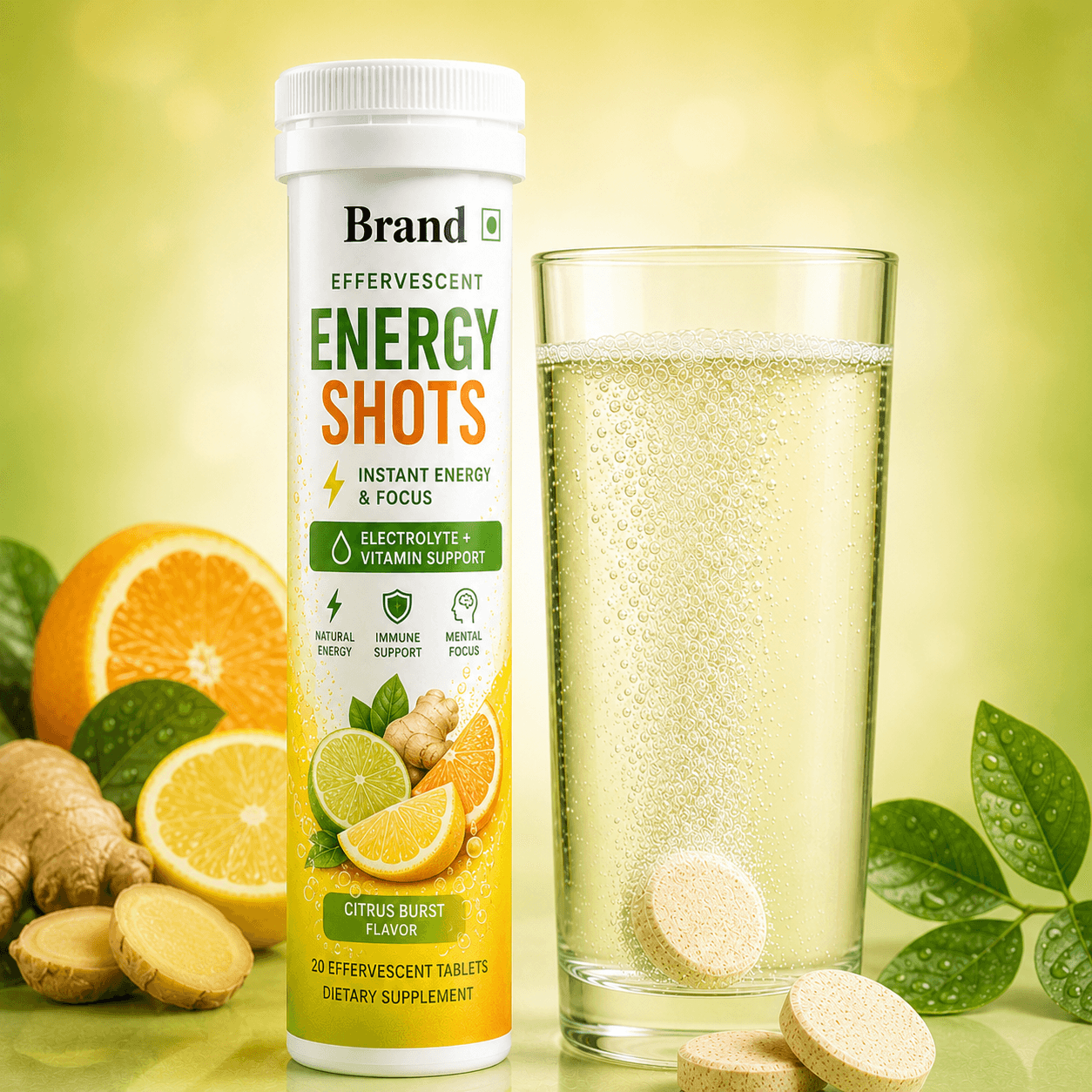 Energy Shots exporter in India for private label brands custom formulation bulk orders export quality products and global B2B buyers