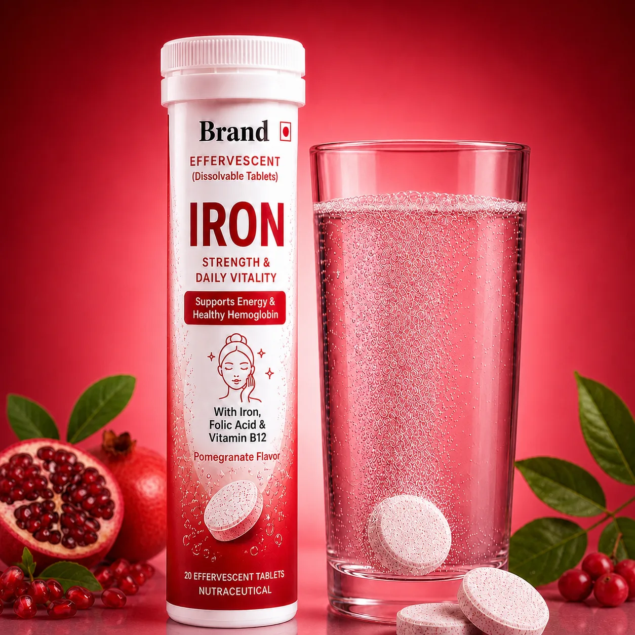 Iron Gummies & Effervescent Custom formulation Effervescent manufacturer in India for third-party manufacturing private label packaging and B2B supply