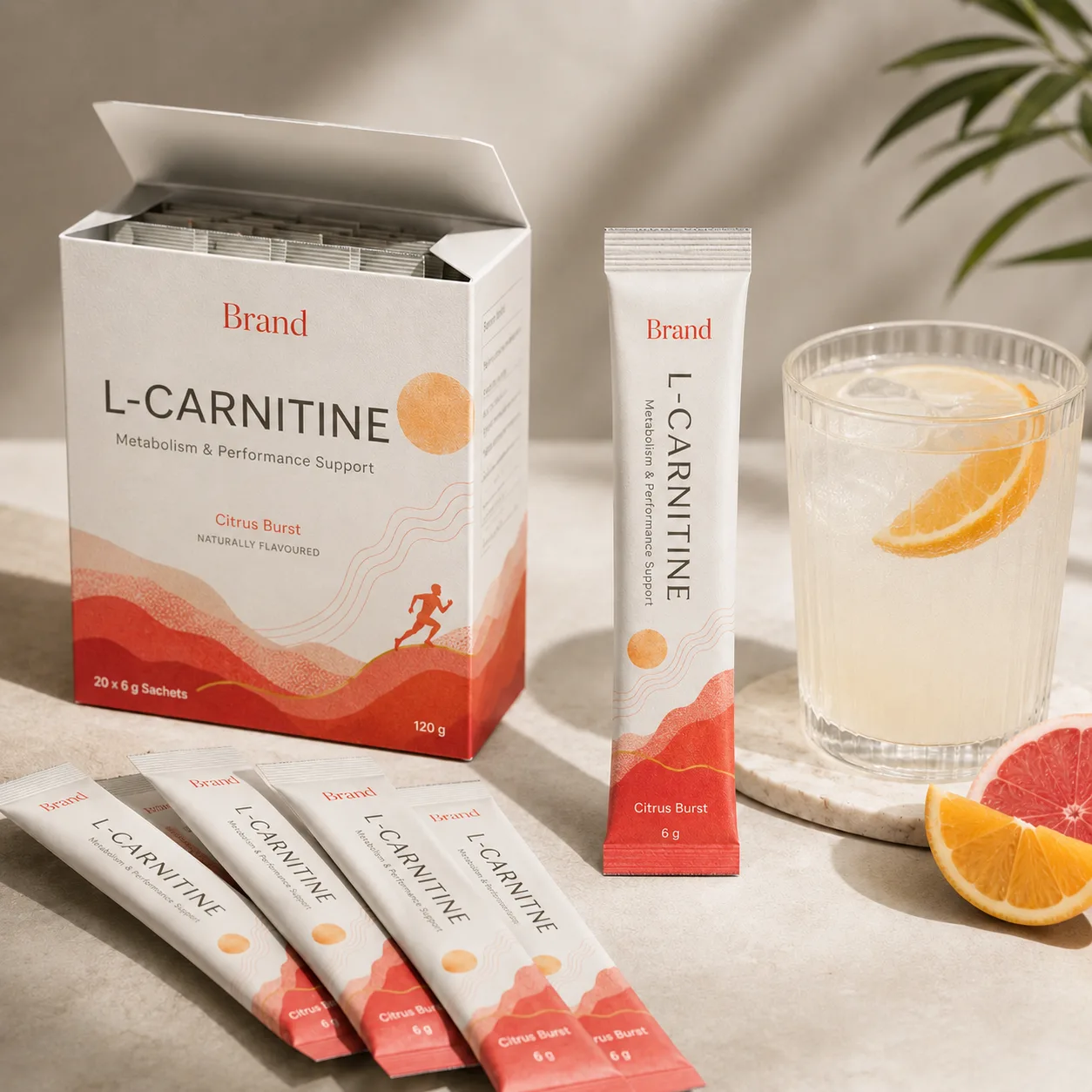 L-Carnitine sachet manufacturer and exporter in India for private label sports nutrition brands custom formulation bulk orders and global B2B buyers