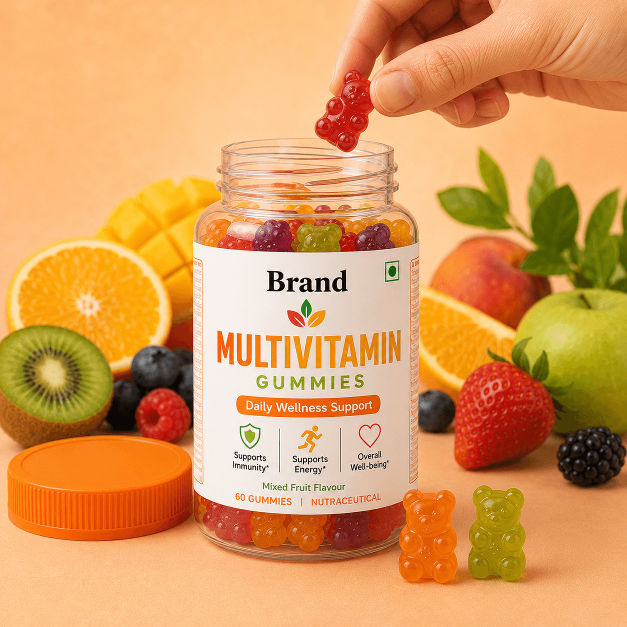 Multivitamin Multivitamin gummies manufacturer in India for private label nutraceutical supplement brands and B2B export buyers