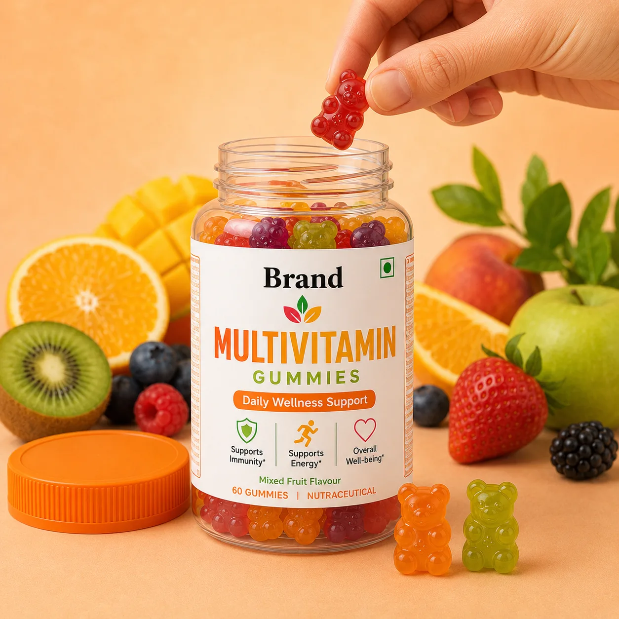 Multivitamin Multivitamin gummies manufacturer in India for private label nutraceutical supplement brands and B2B export buyers