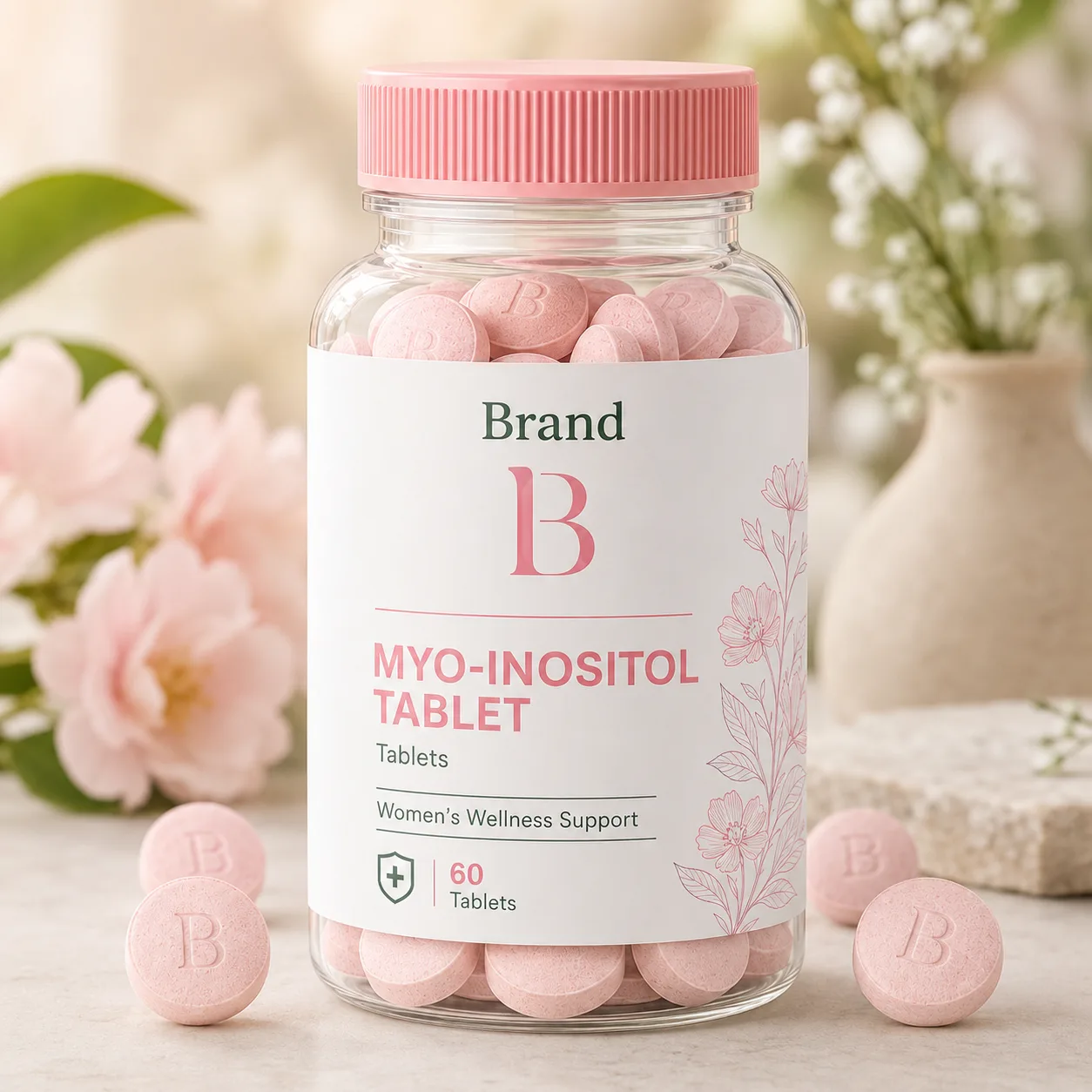 Myo-Inositol Tablet manufacturer and exporter in India for private label brands custom formulation bulk orders and global B2B buyers