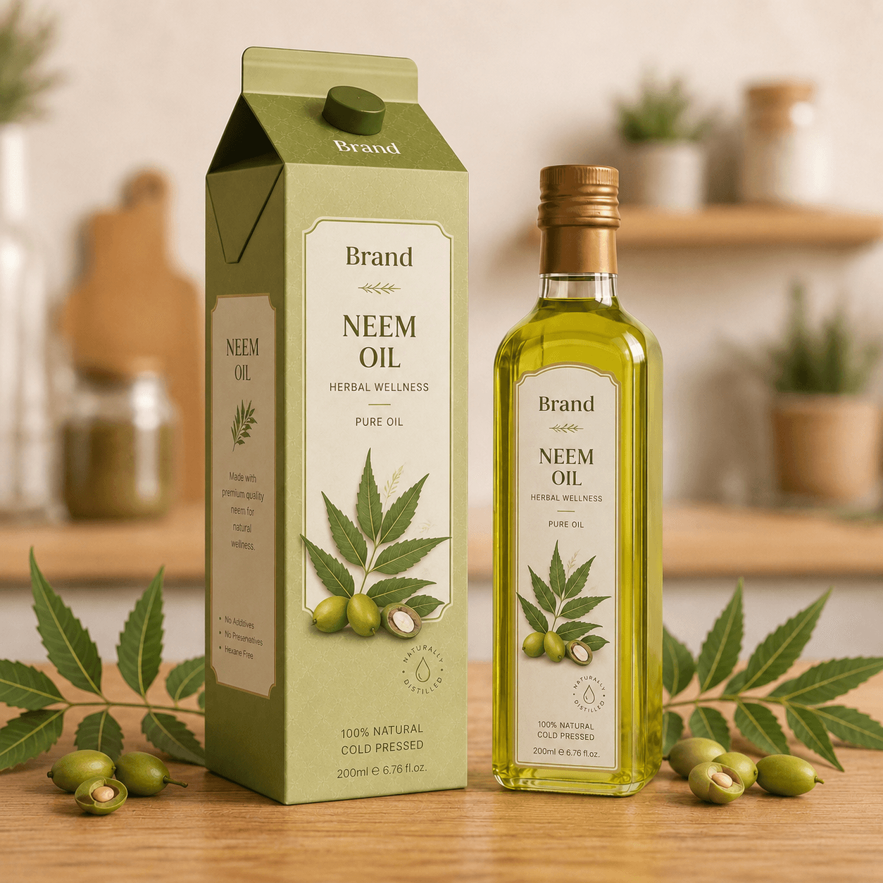 Neem Oil Custom formulation manufacturer in India for third-party manufacturing private label packaging and B2B supply